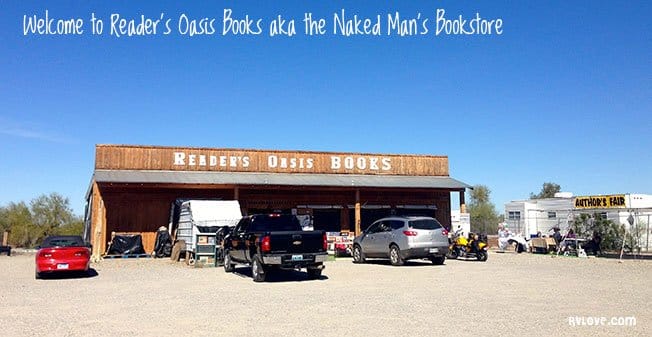Meet the famous Naked Bookseller of Quartzsite, AZ - RV Love