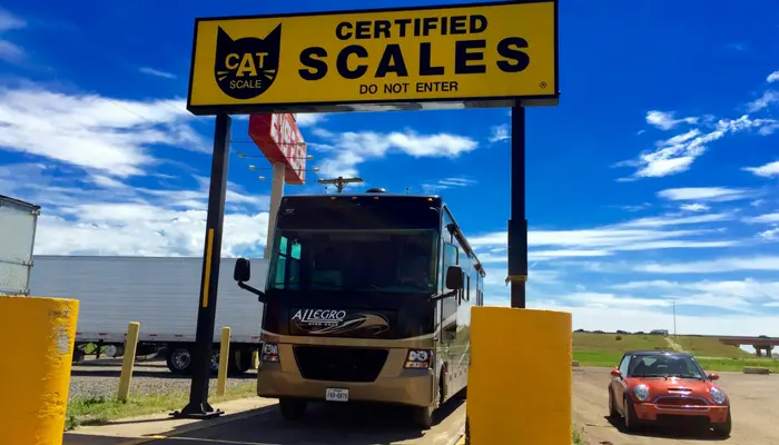 How to Weigh Your Truck or RV on a CAT Scale