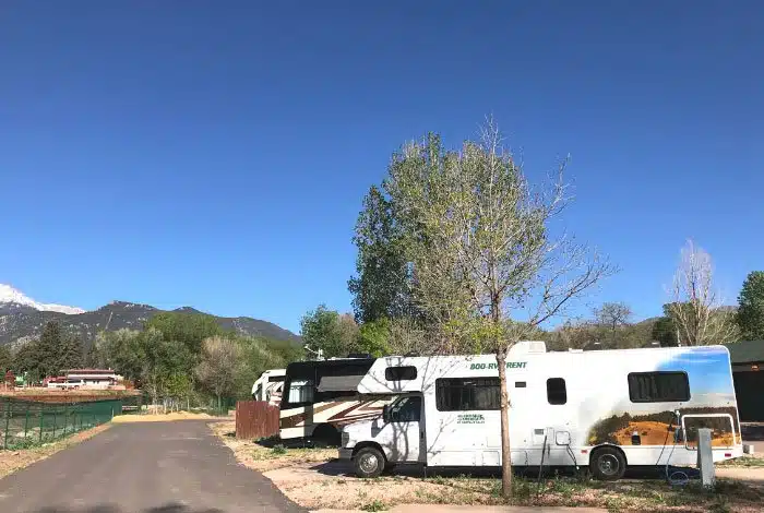 RV Rental in campsite in Colorado Springs