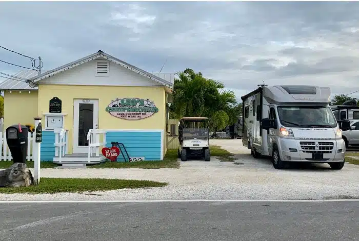 Leo's campground in key west with RV rental