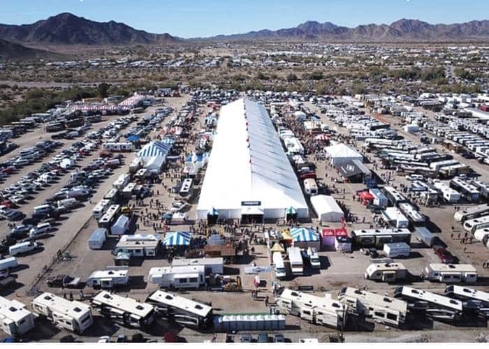Quartzsite Arizona Boondocking and the Big Tent RV Show RV Love