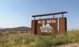 blue mesa recreational ranch sign colorado