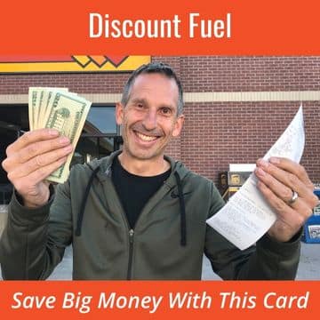 discount fuel widget man saving big money on fuel