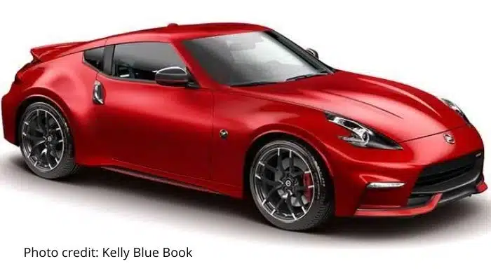 red nissan 370z stock photo from Kelly blue book