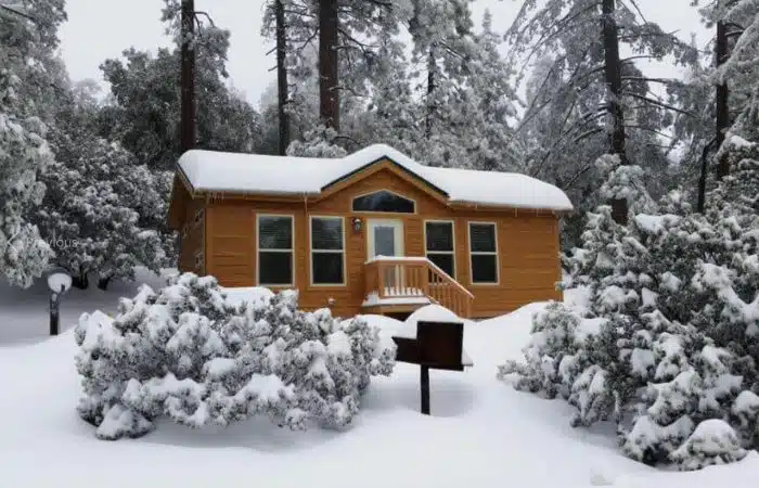 Idyllwild snowy rental cabin