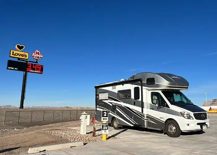 Loves rv hookups in green river Utah RV in site 3