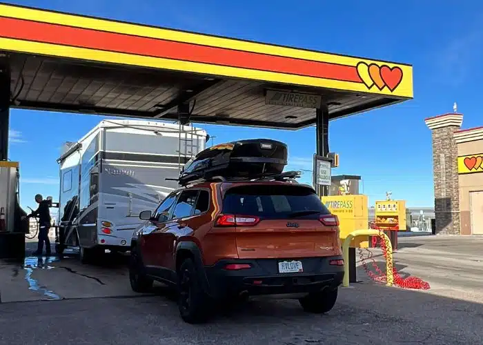 Loves travel stop fuel lanes in Green River Utah