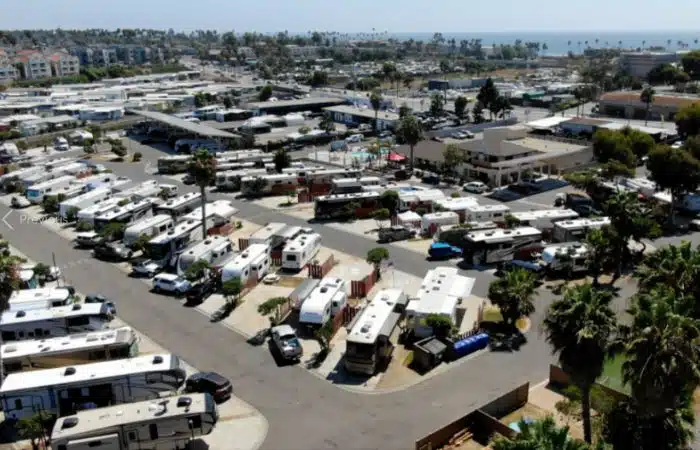 Oceanside RV park aerial view