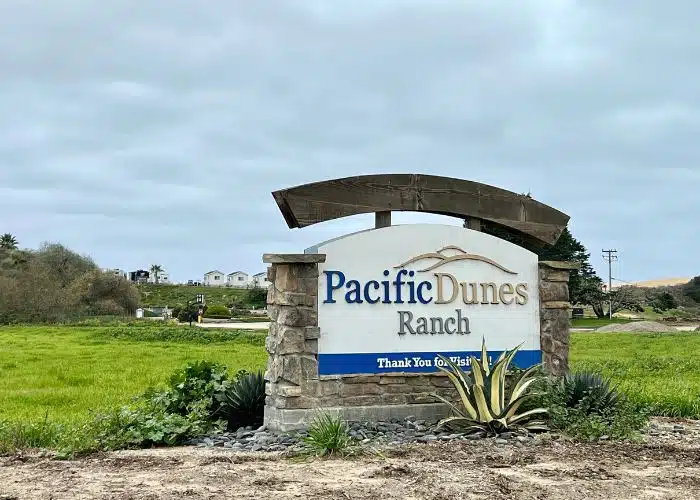Pacific dunes ranch sign
