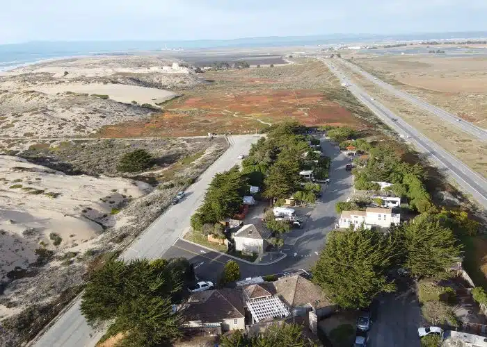 aerial view of marina dunes rv resort