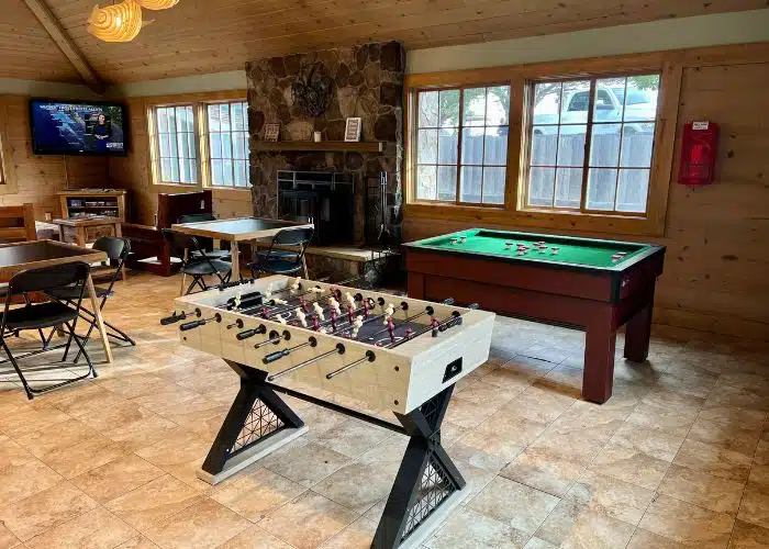 game tables in clubhouse