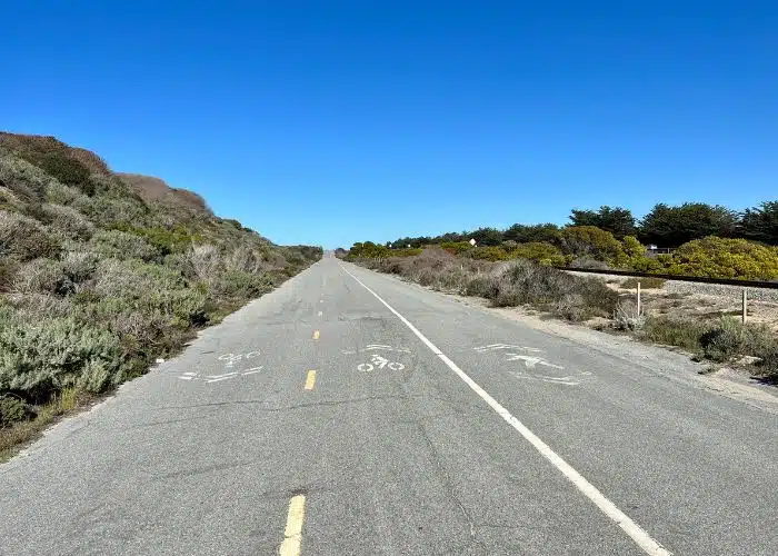 huge paved bike and walking path near monterey