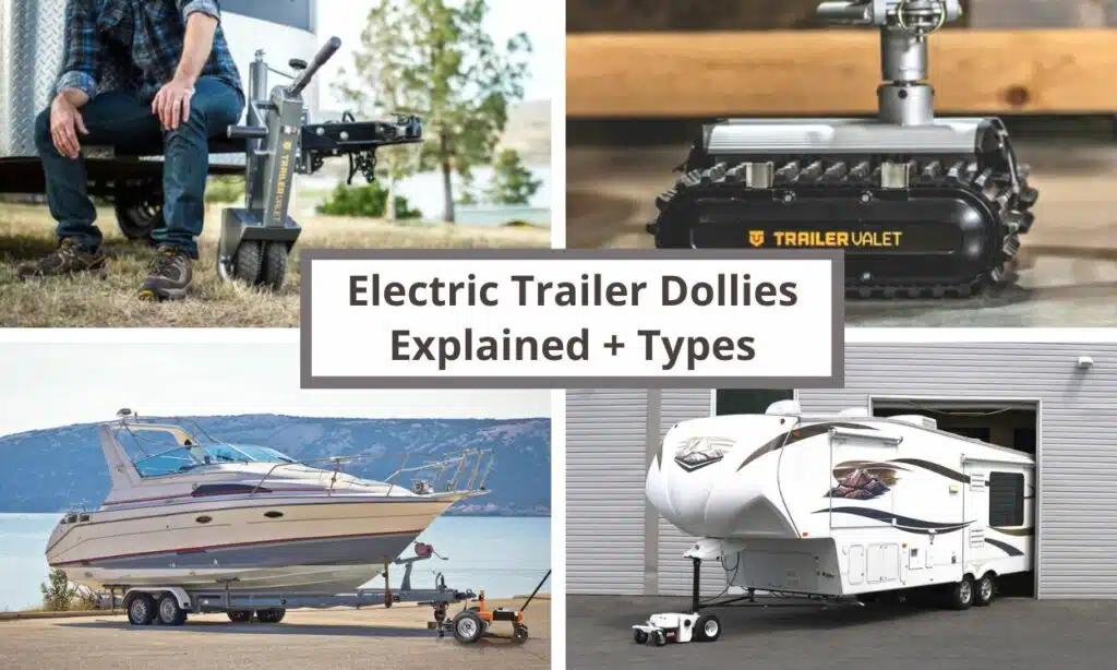 featured image 1250 collage of 4 different kinds of electric tow dollies with headline