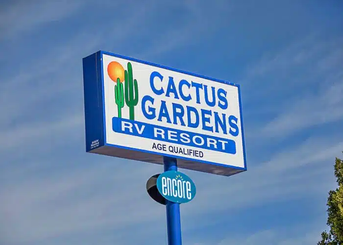 TT Cactus Gardens sign