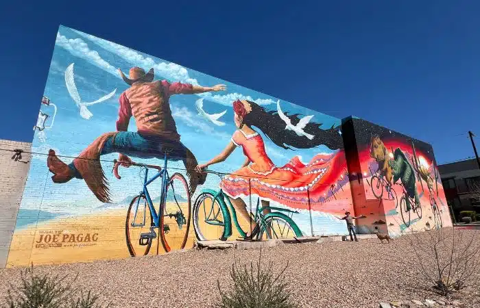 Amazing bike themed mural in Tucson