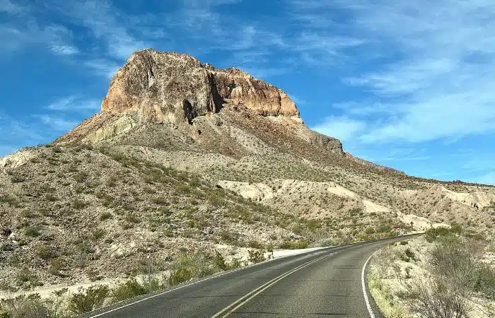 scenic drive in Big Bend national park